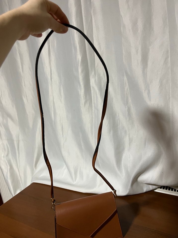 Kahverengi Deri Kadın Çanta - Görsel 3