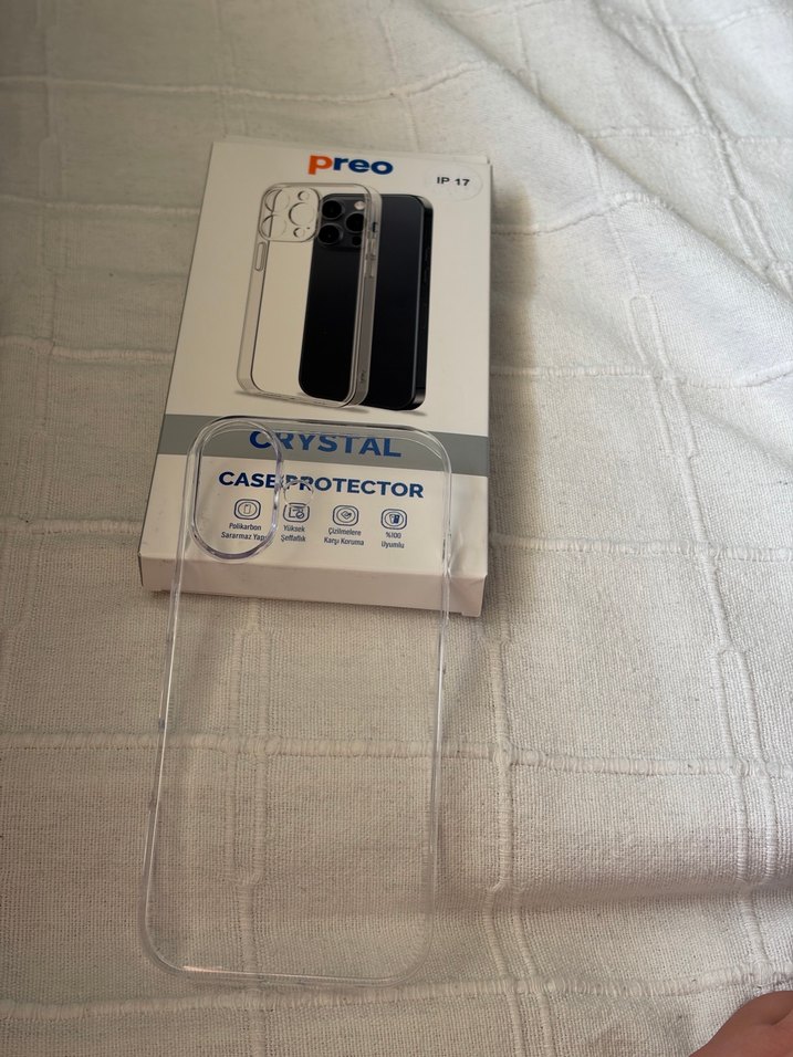 İphone 17 preo sert şeffaf kılıf - Görsel 3