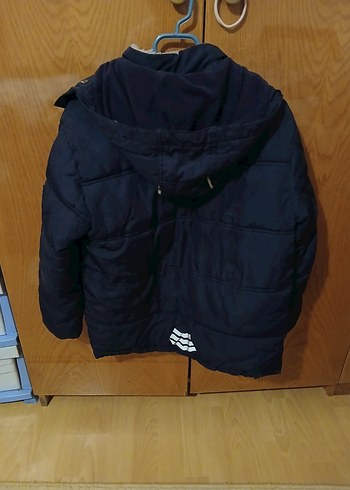 Erkek Çocuk Lacivert Kürklü Street Wear Mont - Görsel 3