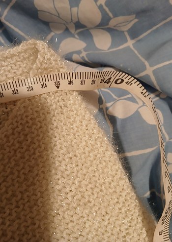 Beyaz Örgü Kız şal - Görsel 3