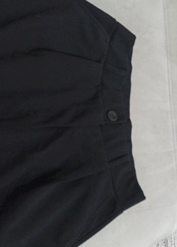 Kadın Siyah Midi Kumaş Pantolon - Görsel 4