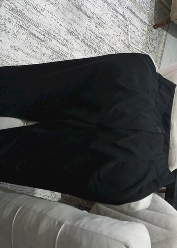 Kadın Siyah Midi Kumaş Pantolon - Görsel 6