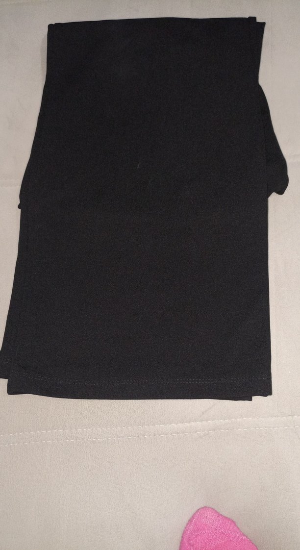 Kadın Siyah Midi Kumaş Pantolon - Görsel 2