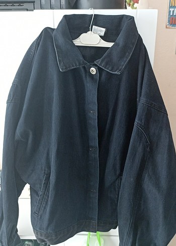 Kadın Lacivert Düğmeli Denim Ceket - Görsel 8