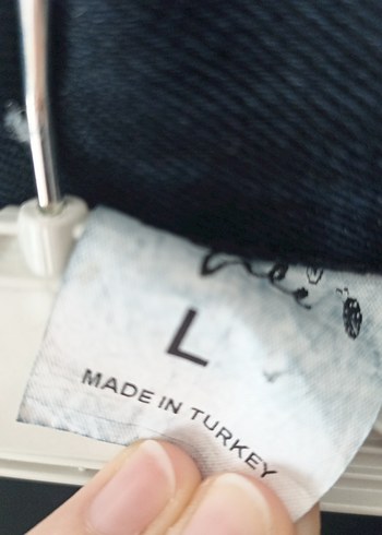 Kadın Lacivert Düğmeli Denim Ceket - Görsel 10