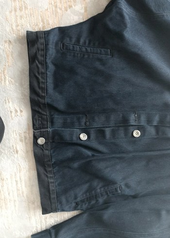 Kadın Lacivert Düğmeli Denim Ceket - Görsel 6