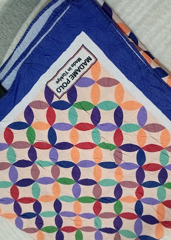 Renkli Desenli başörtüsü - Görsel 2