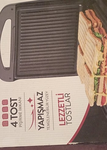 4 Dilim Kapasiteli Gri Tost Makinesi - Görsel 2