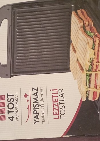 4 Dilim Kapasiteli Gri Tost Makinesi - Görsel 3
