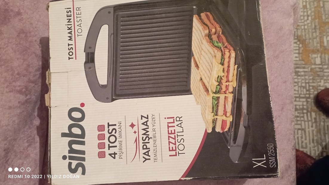 4 Dilim Kapasiteli Gri Tost Makinesi - Görsel 3