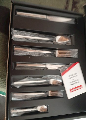 Kahramanlar Beyaz Çatal Kaşık Bıçak Seti 12 kişilik 84 parca - Görsel 11