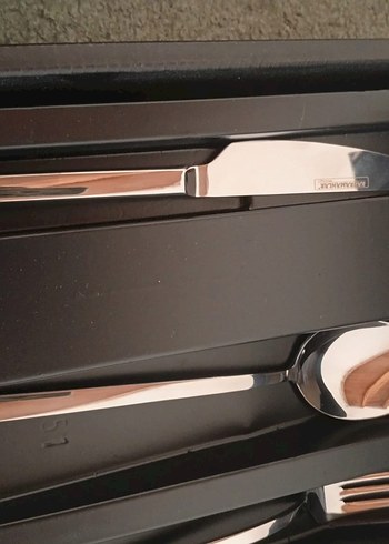 Kahramanlar Beyaz Çatal Kaşık Bıçak Seti 12 kişilik 84 parca - Görsel 17