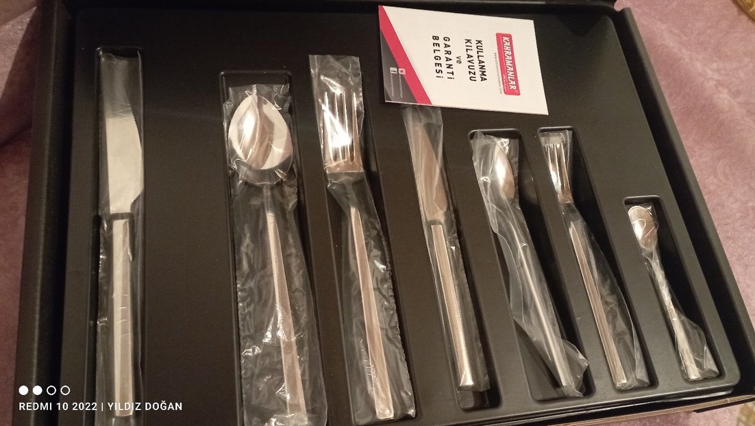 Kahramanlar Beyaz Çatal Kaşık Bıçak Seti 12 kişilik 84 parca - Görsel 2