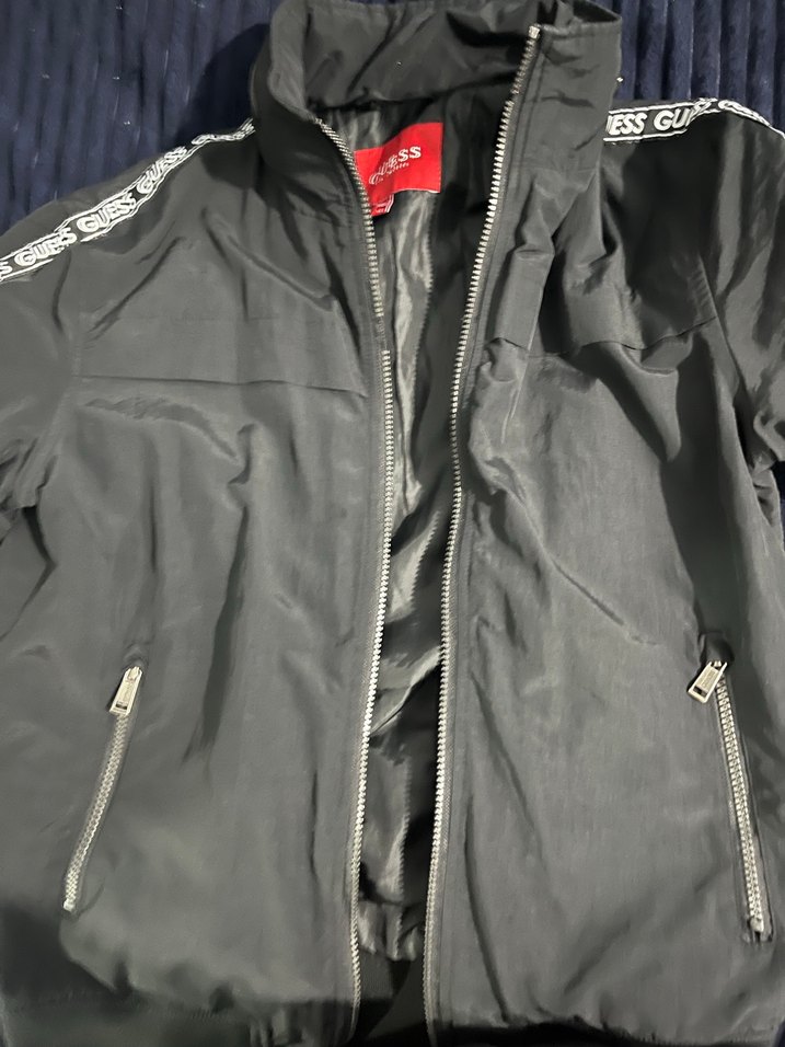 Siyah Fermuarlı Street Style Erkek Mont - Görsel 2