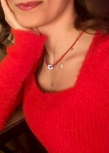 Kırmızı Kadın Triko Uzun Kollu Kazak - Görsel 5