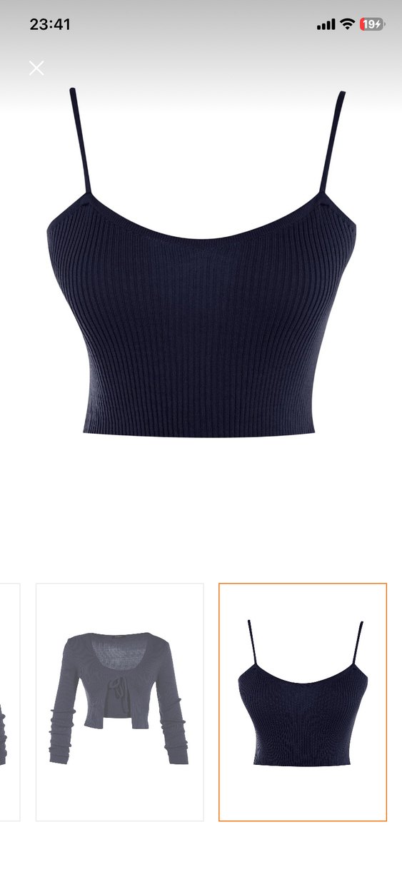 Lacivert bluz-hırka triko takım - Görsel 4