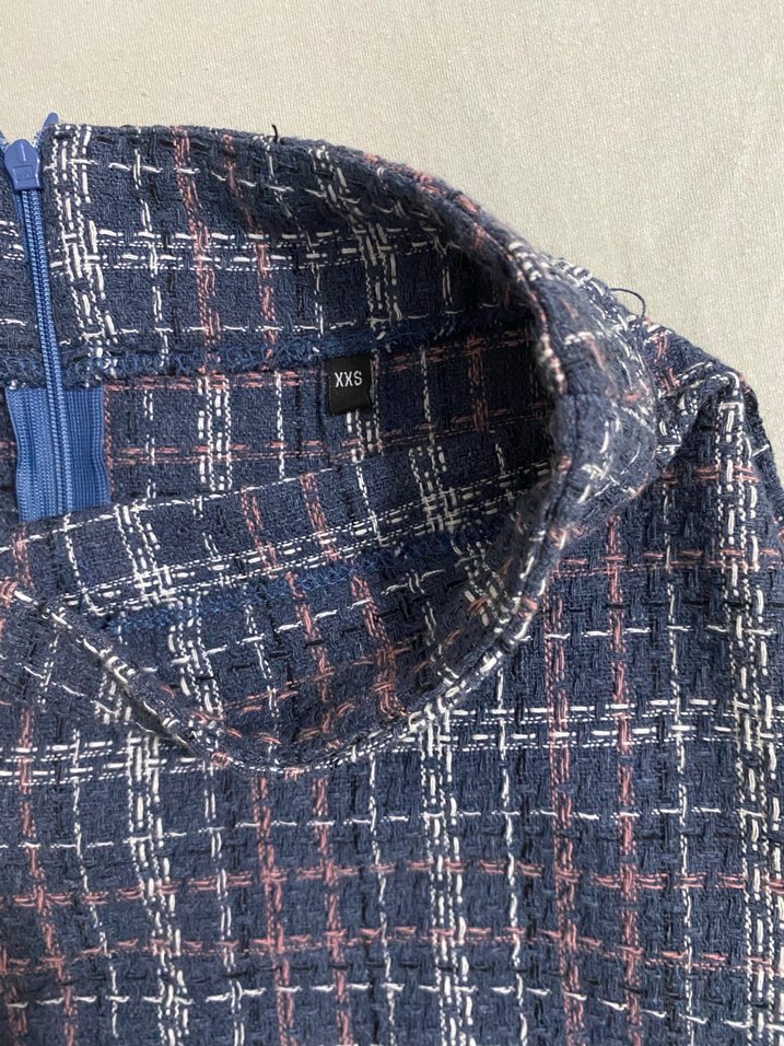 Kadın Çok Renkli Ekose Mini Etek - Görsel 3