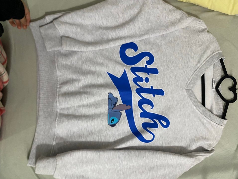 Gri Yünlü  Kadın sweatshirt - Görsel 3