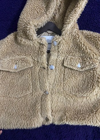 Kürklü Kapüşonlu Kadın Ceket - Görsel 3