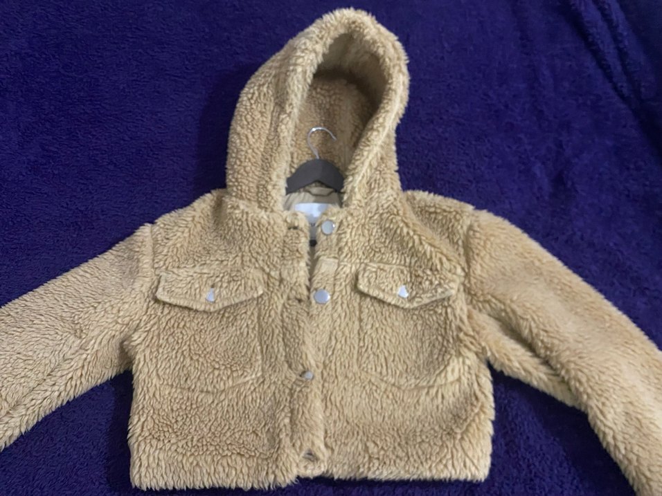 Kürklü Kapüşonlu Kadın Ceket - Görsel 2