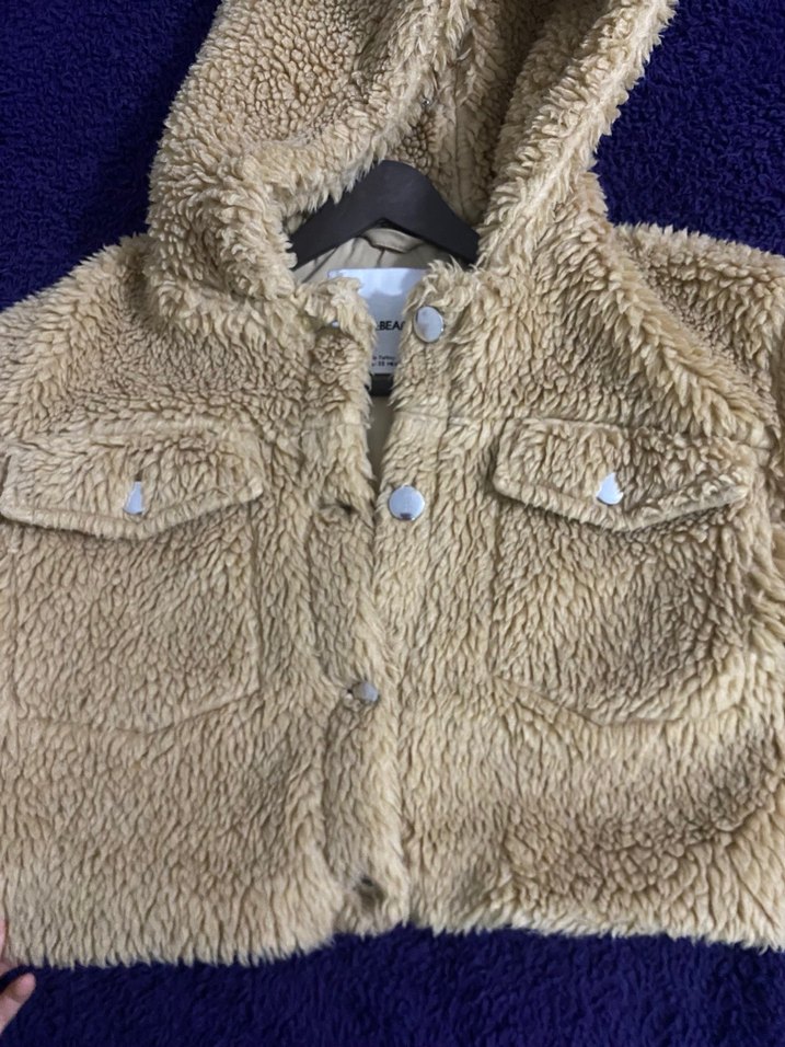 Kürklü Kapüşonlu Kadın Ceket - Görsel 3