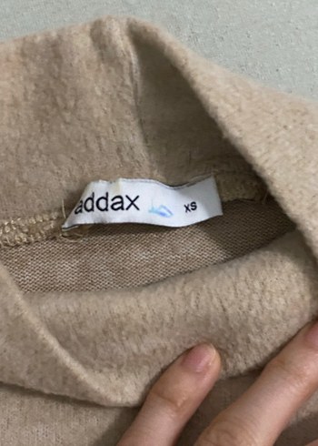 Bej Kadın Triko Boğazlı Kazak - Görsel 2