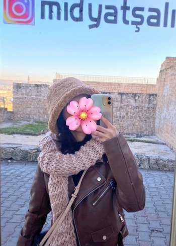 Bej Peluş Şapka - Görsel 2