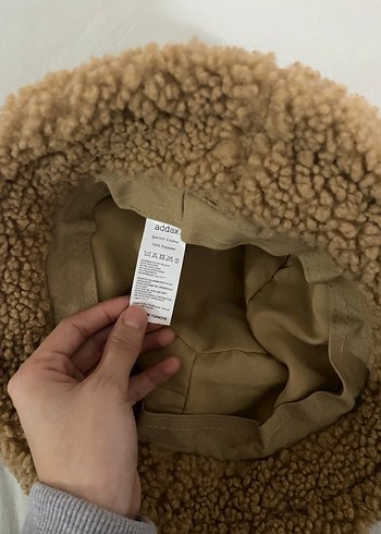 Bej Peluş Şapka - Görsel 5