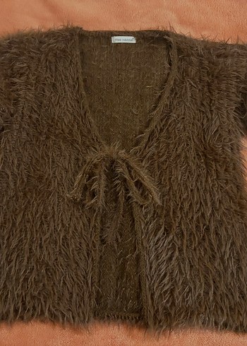 Zara Kahverengi Pelus Hirka
