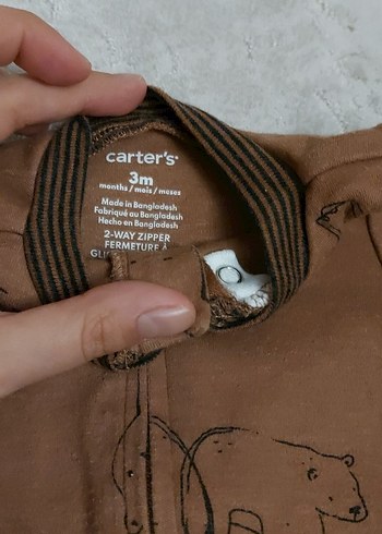 Carters Kahverengi Uzun Kollu Bebek Tulum