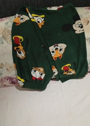 Renkli Baskılı Yeşil Erkek Pijama Altı - Görsel 2