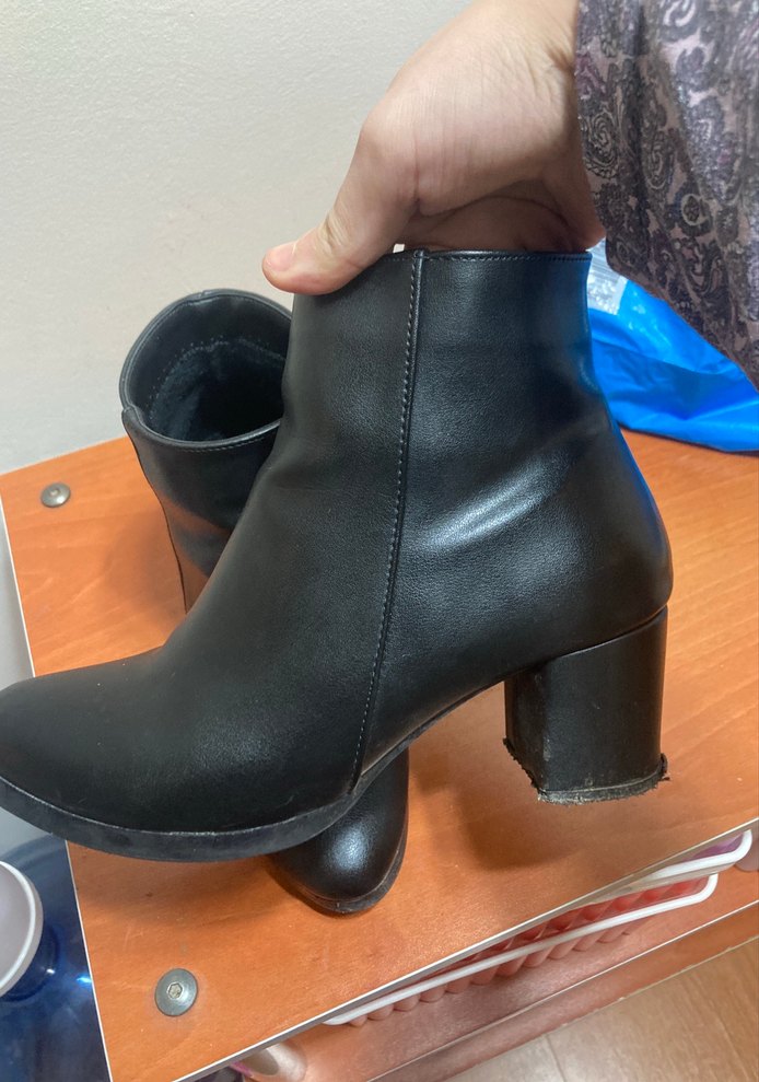 Siyah  Kadın Topuklu Bot - Görsel 4