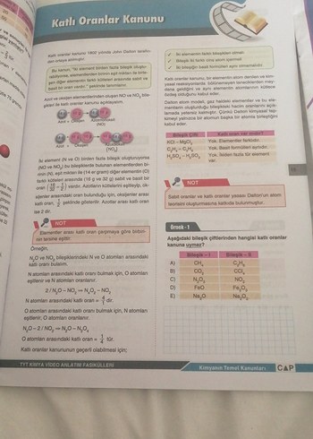 Çap Yayınları TYT Kimya ve +16 Hediye Çalışma Kağıdı - Görsel 4