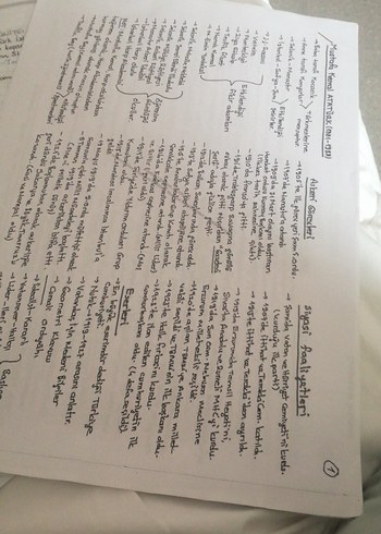 Sınav Hazırlık Notları ve Çalışma Sayfaları - Görsel 2