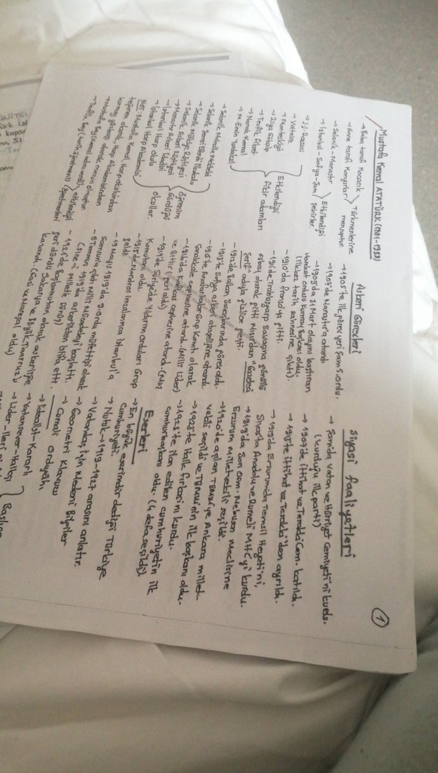 Sınav Hazırlık Notları ve Çalışma Sayfaları - Görsel 2