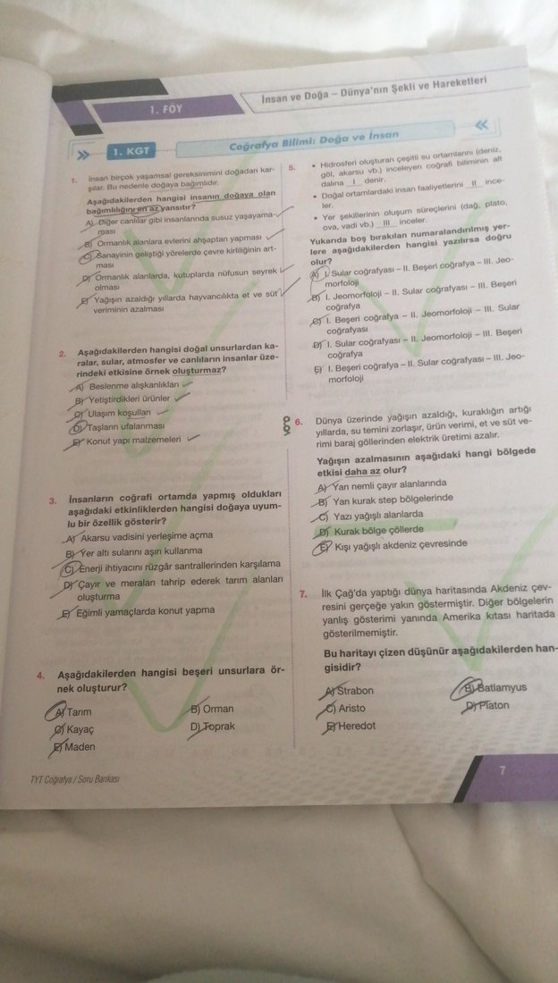 TYT Coğrafya Soru Bankası - Gülhan Kitabevi - Görsel 4