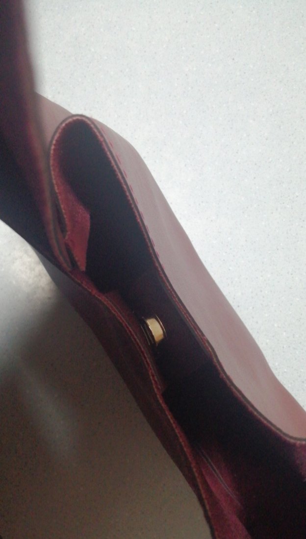 Bordo Deri Kadın Çanta - Görsel 4