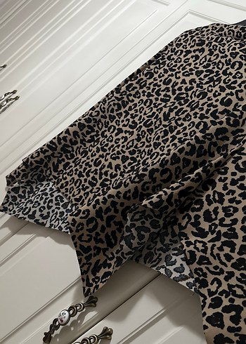 Kahverengi Leopar Desenli Bohem ETEK - Görsel 3