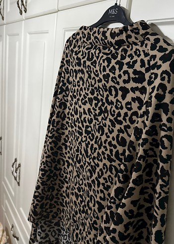 Kahverengi Leopar Desenli Bohem ETEK - Görsel 2