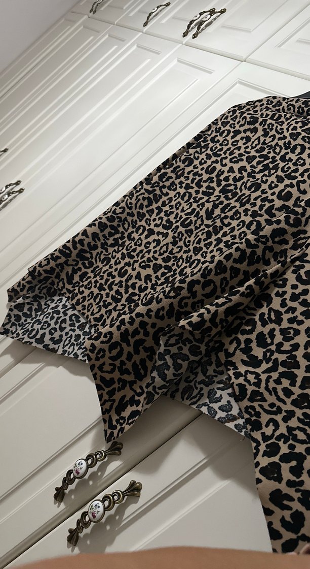 Kahverengi Leopar Desenli Bohem ETEK - Görsel 3