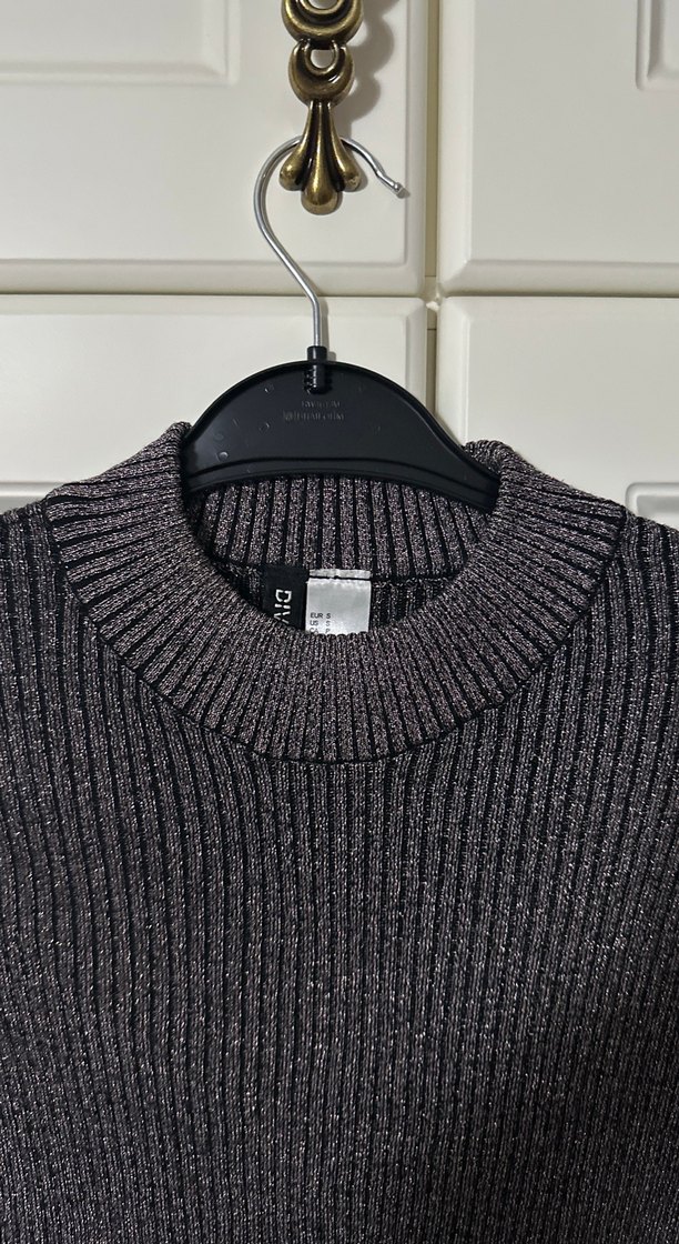 Gri Kadın Balıkçı Yaka Örgü Kazak - Görsel 5