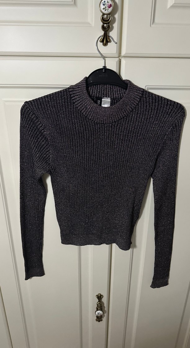 Gri Kadın Balıkçı Yaka Örgü Kazak - Görsel 4