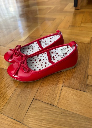 Kız Çocuk Kırmızı Fiyonklu Babet Ayakkabı - Görsel 2