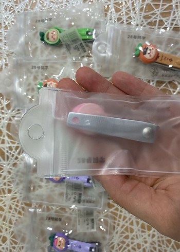 Kilitli Şeffaf Cüzdan Meyve Figürlü Çocuk Tırnak Makası - Görsel 5