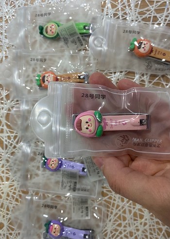 Kilitli Şeffaf Cüzdan Meyve Figürlü Çocuk Tırnak Makası - Görsel 4