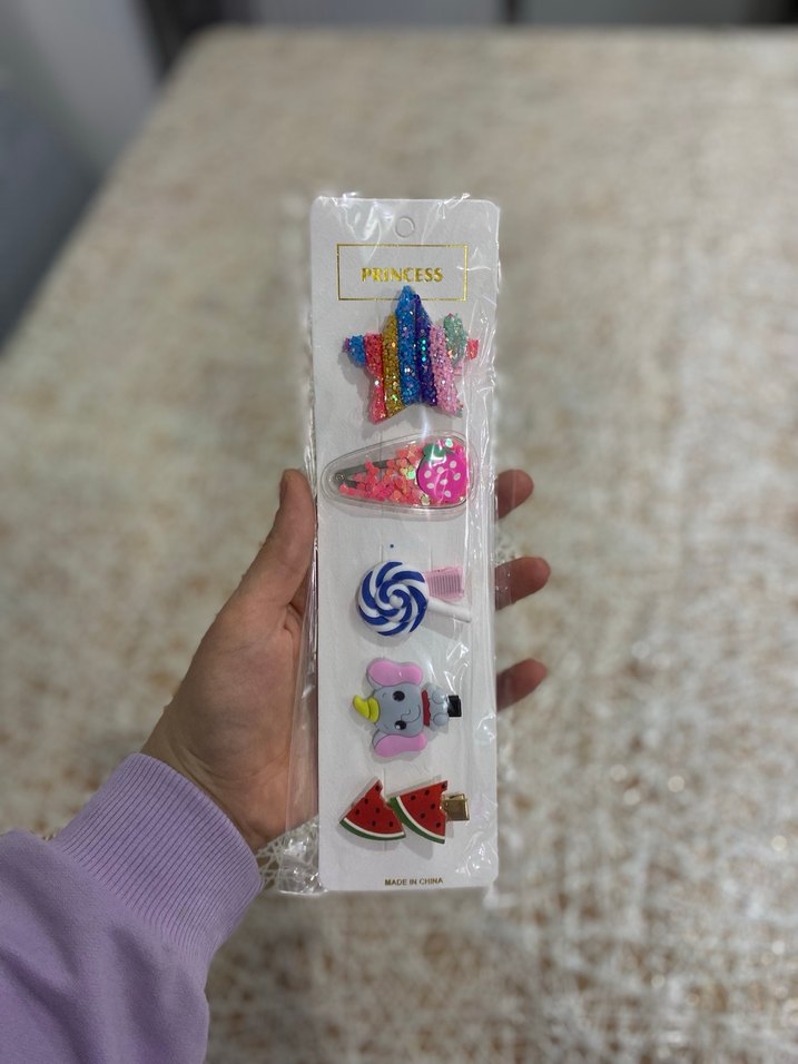 Renkli 5li Çocuk Saç Tokası - Görsel 2