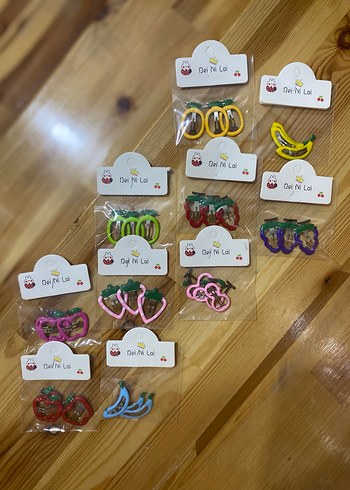 Meyve Figürlü Renkli 3lü Çıtçıt Toka - Görsel 4