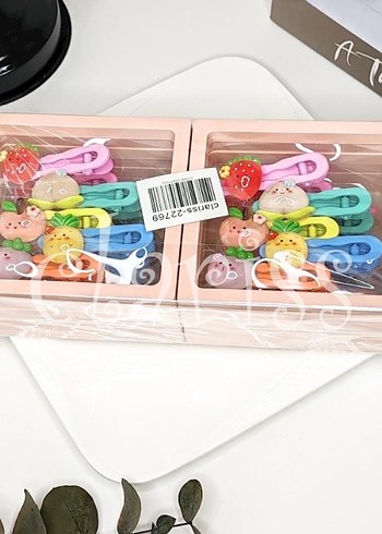 Pastel Renkli Çocuk Saç Tokaları Seti - Görsel 2