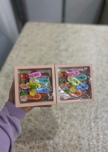 Pastel Renkli Çocuk Saç Tokaları Seti - Görsel 3