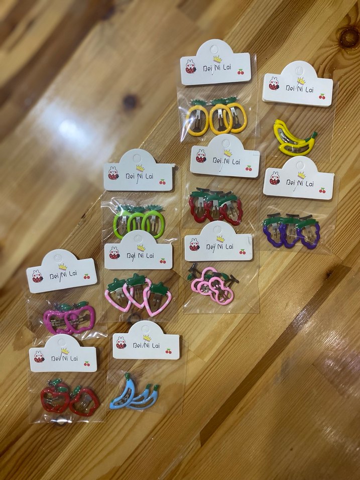 Meyve Figürlü Renkli 3lü Çıtçıt Toka - Görsel 4